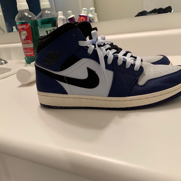 Jordan 1 mid deep blue and black - Picture 3 of 5
